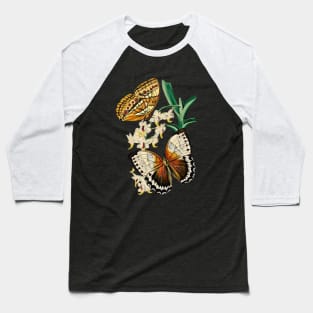 Flower and butterfly digital art Baseball T-Shirt